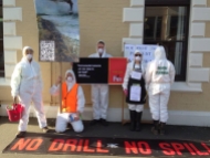 Shell Protest in Dunedin